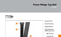 Power-Wedge Cog-Belt Brochure with Dimensions and Features