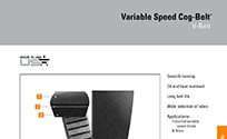 Variable Speed Cog Belt Brochure