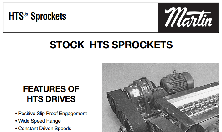 HTS Synchronous Sprockets Catalog